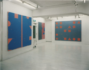 (left to right) Line Out-side ZN96, 1996; Gaistill LOSB, 1996; Line Outside, H. Diptych A, 1996
